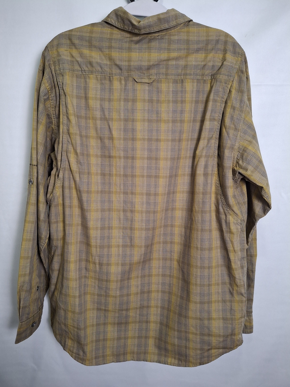 Columbia Men's Yellow Plaid Long-Sleeve Button-Down Shirt - Picture 7 of 9